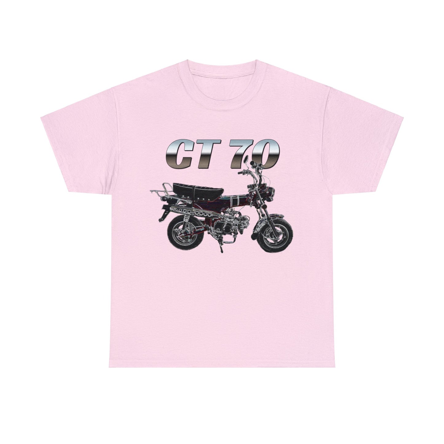 Trail 70 Mini BIke, Vintage Mini Bike, Retro Mini Bike Heavy Cotton Tee