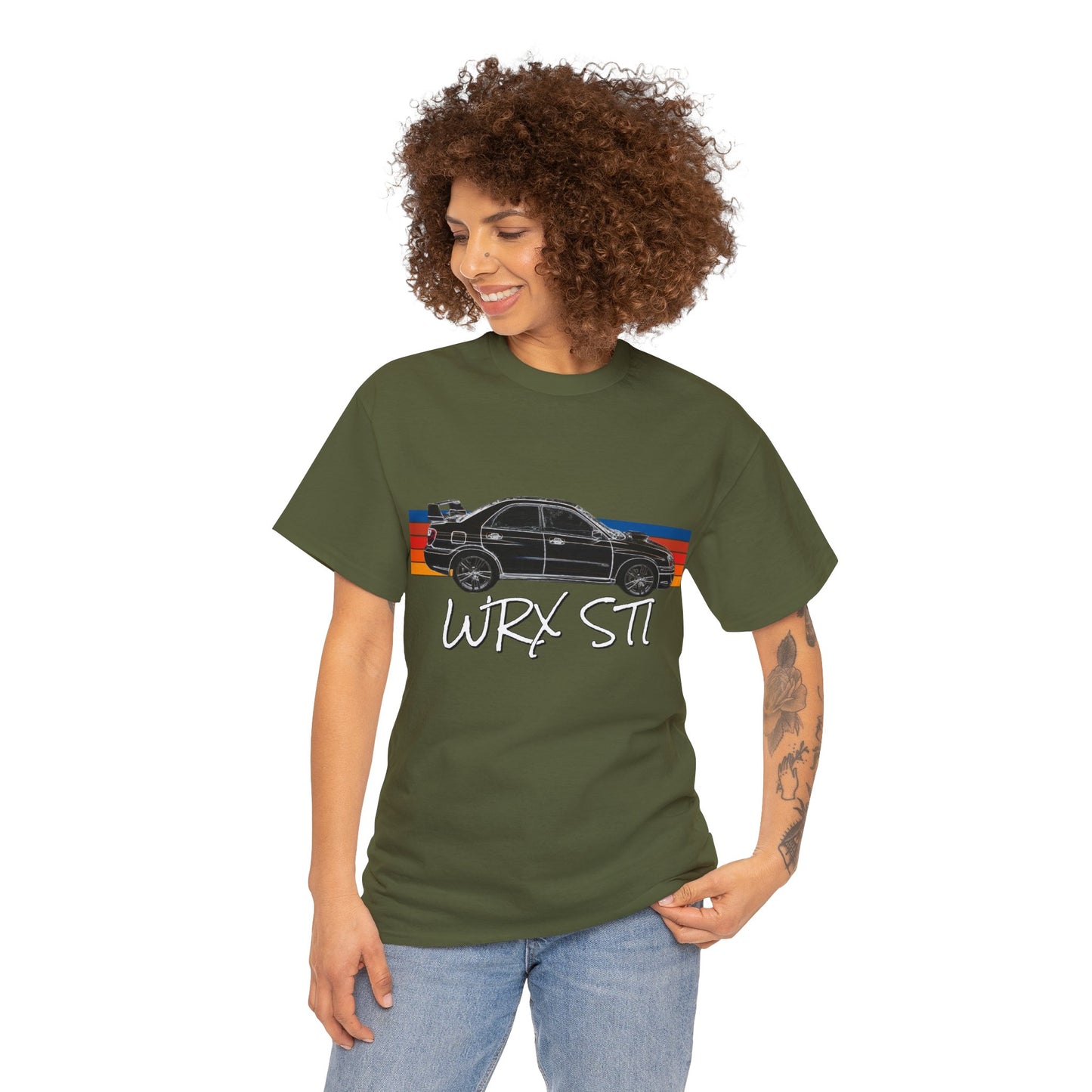 Impreza WRX STI Turbo Charged Subie Sports Car Heavy Cotton Tee