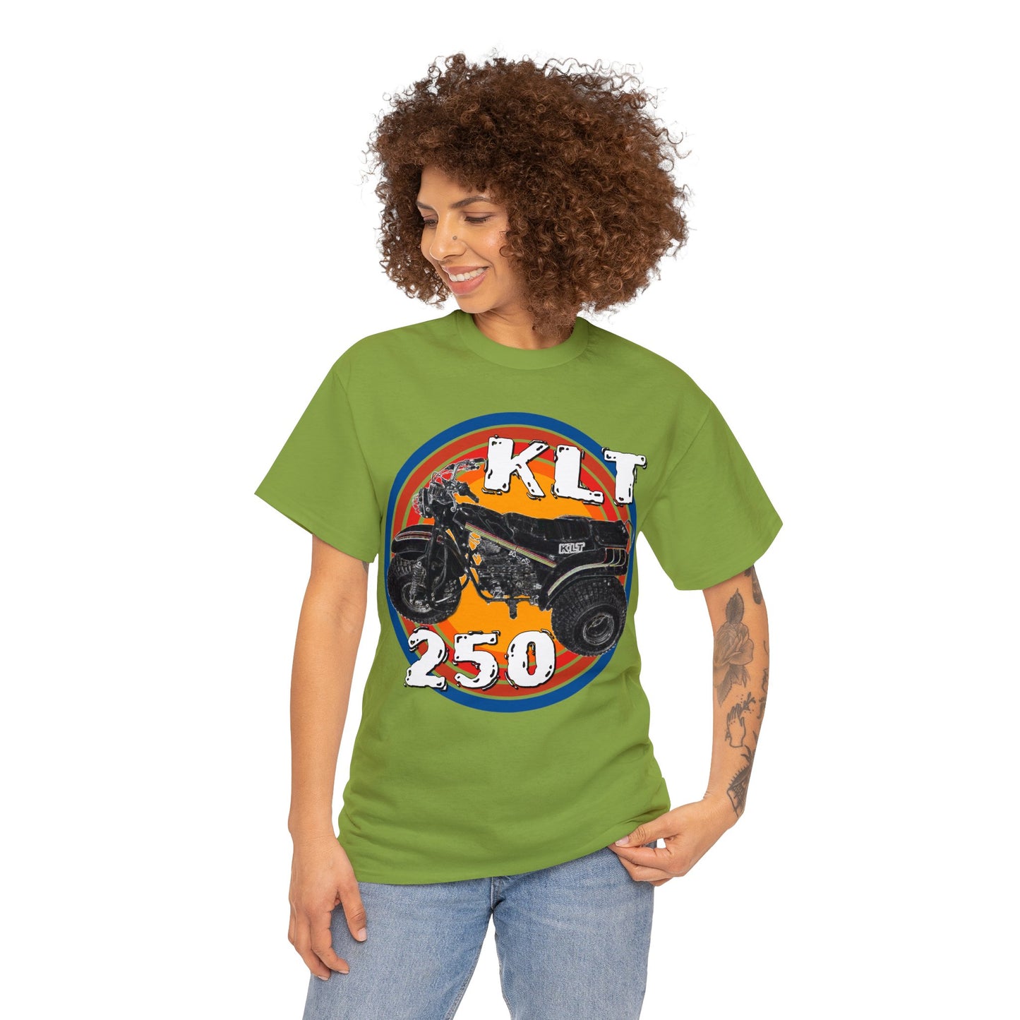 Vintage 1982 KLT 250 A Retro Three Wheeler ATV ATC Heavy Cotton Tee