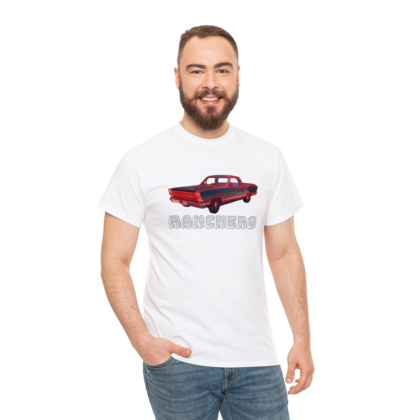 Vintage Ranchero Pick Up Car, Retro Vintage Pick Up Truck Heavy Cotton Tee