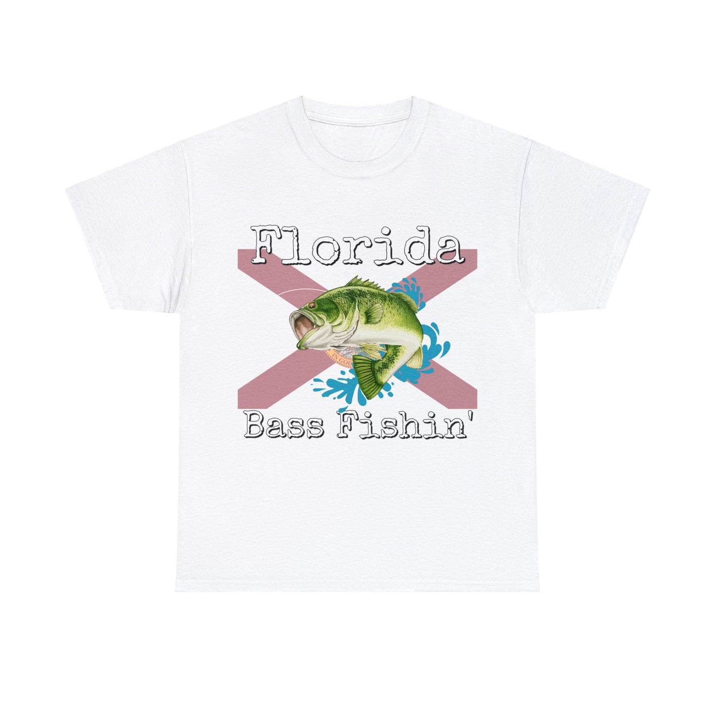 Vintage Florida Flag Bass Fishing Heavy Cotton Tee