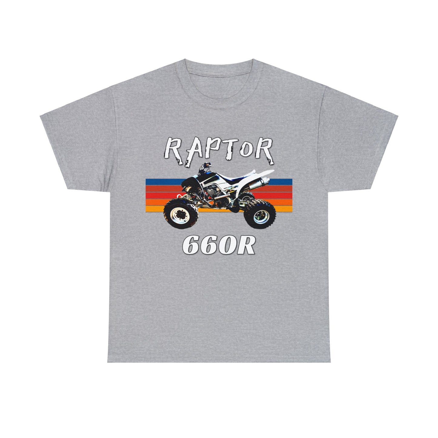 Raptor 660R Quad Bike ATC ATV 4 wheeler Off Road Heavy Cotton Tee