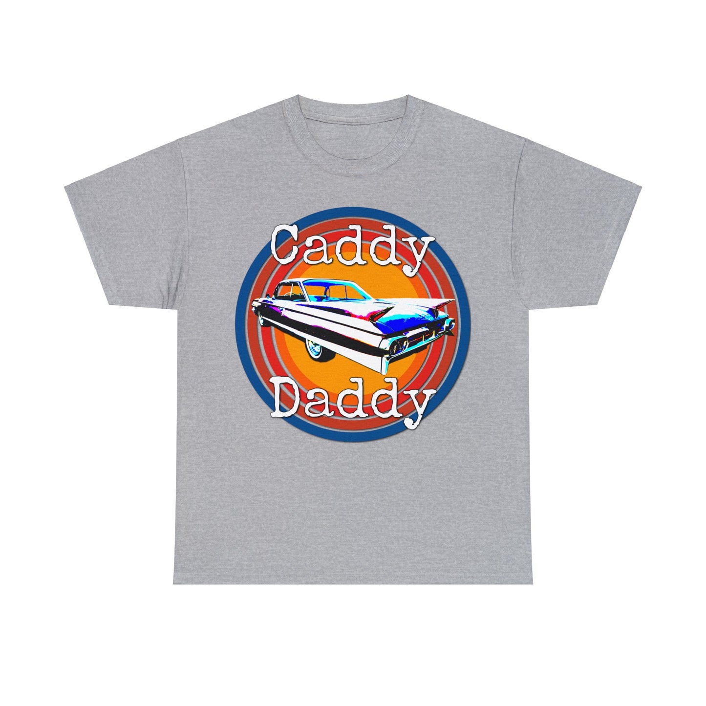 Cadillac, Vintage Car, Caddy Daddy, Retro DeVille Heavy Cotton Tee