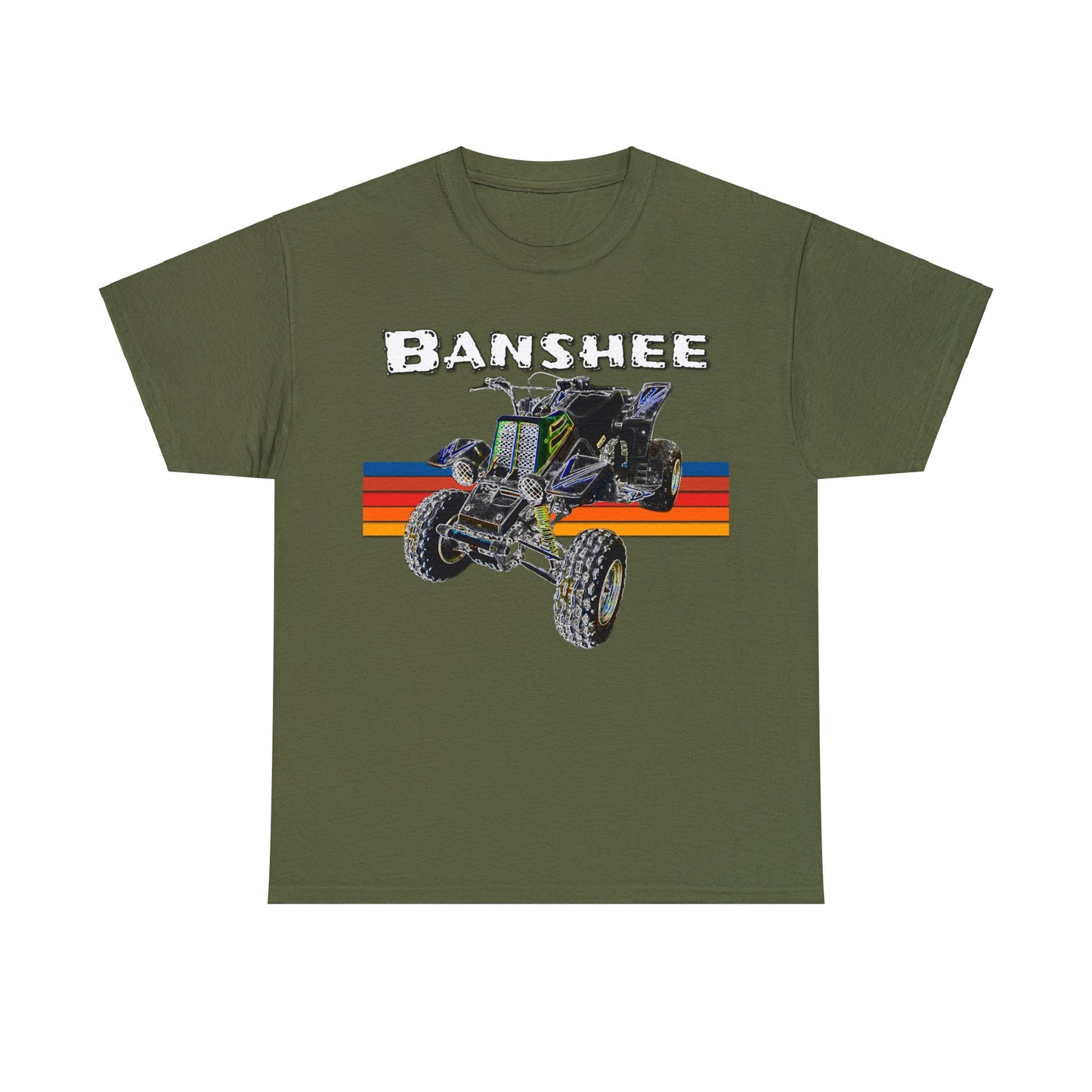 Banshee Quad ATV, Banshee Four Wheeler, Quad Bike Heavy Cotton Tee