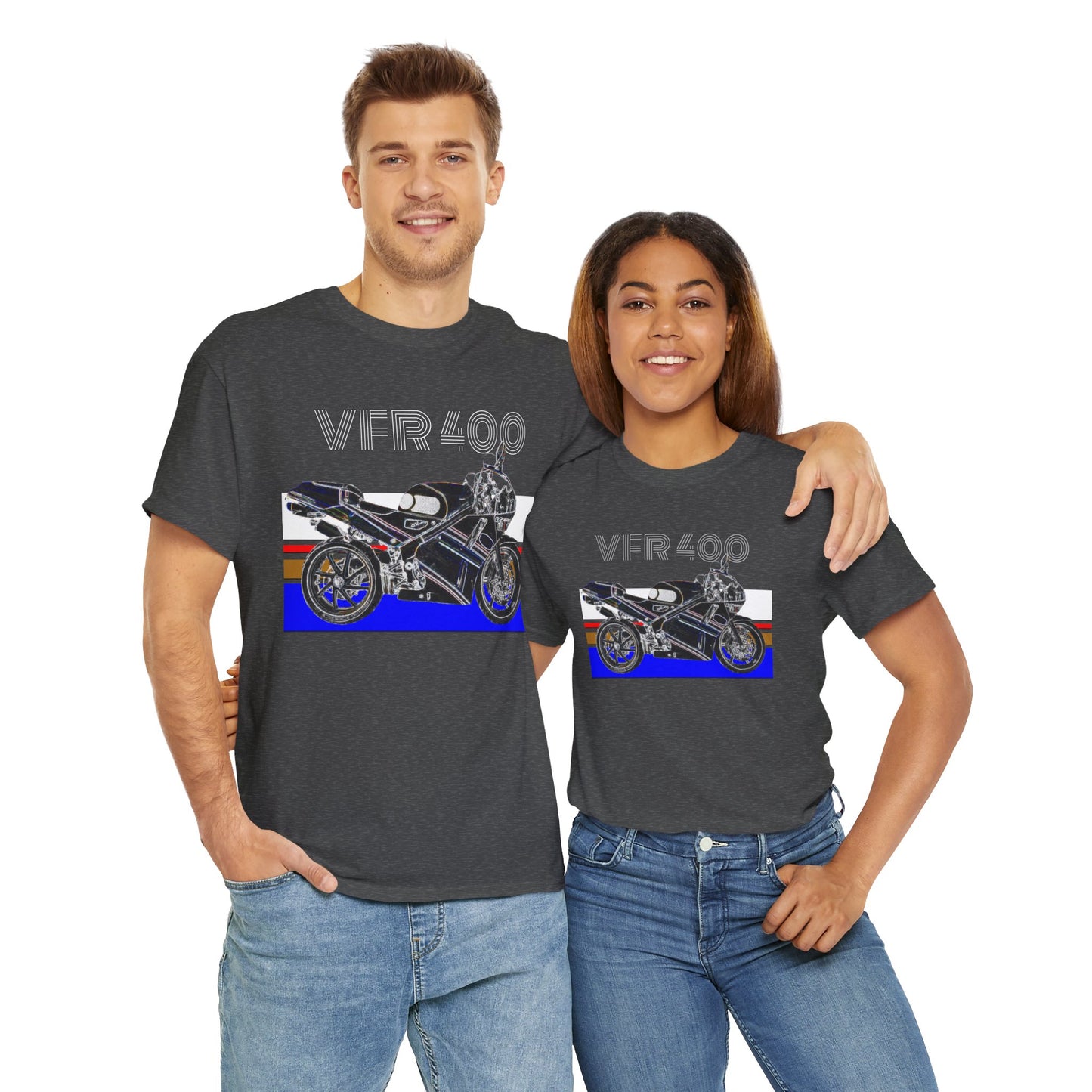 VFR 400 Motorcycle, Street Bike, Street Motorcycle, Sport Bike Heavy Cotton Tee