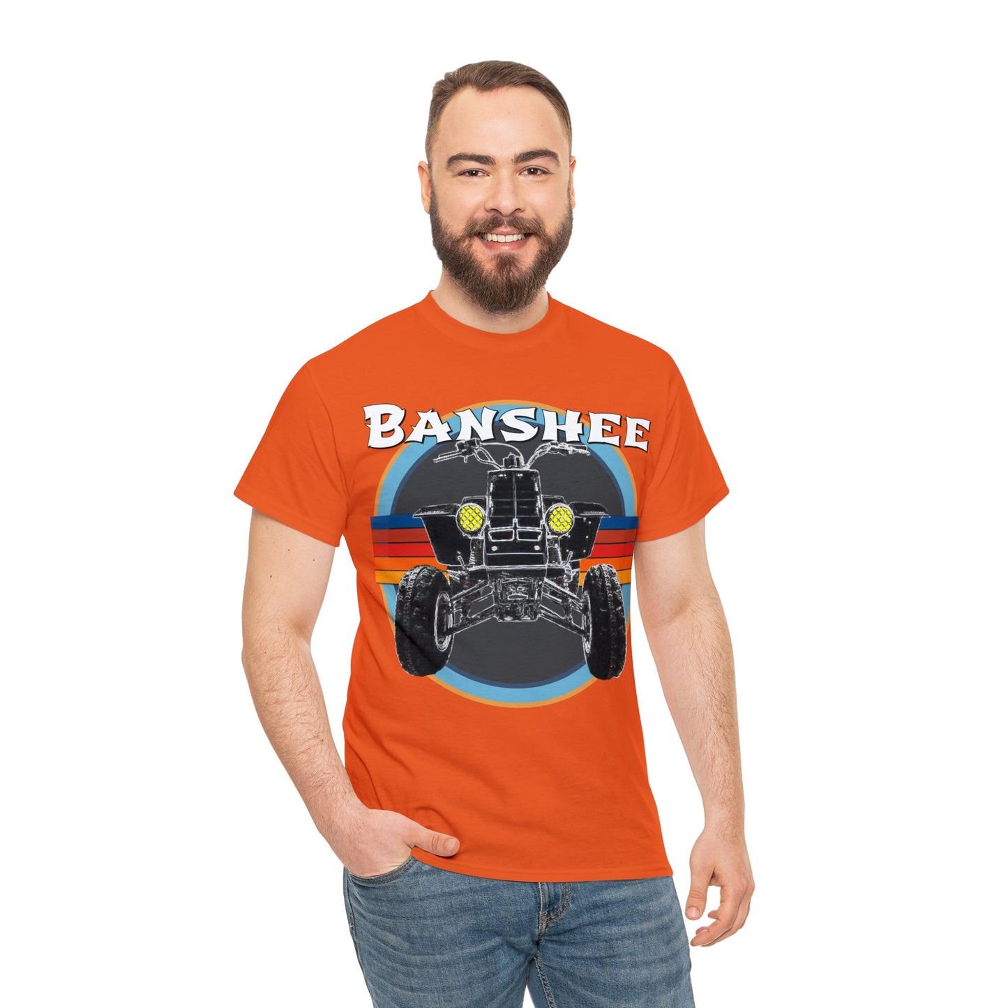 Banshee Quad ATV, Banshee Four Wheeler, Quad Bike Heavy Cotton Tee