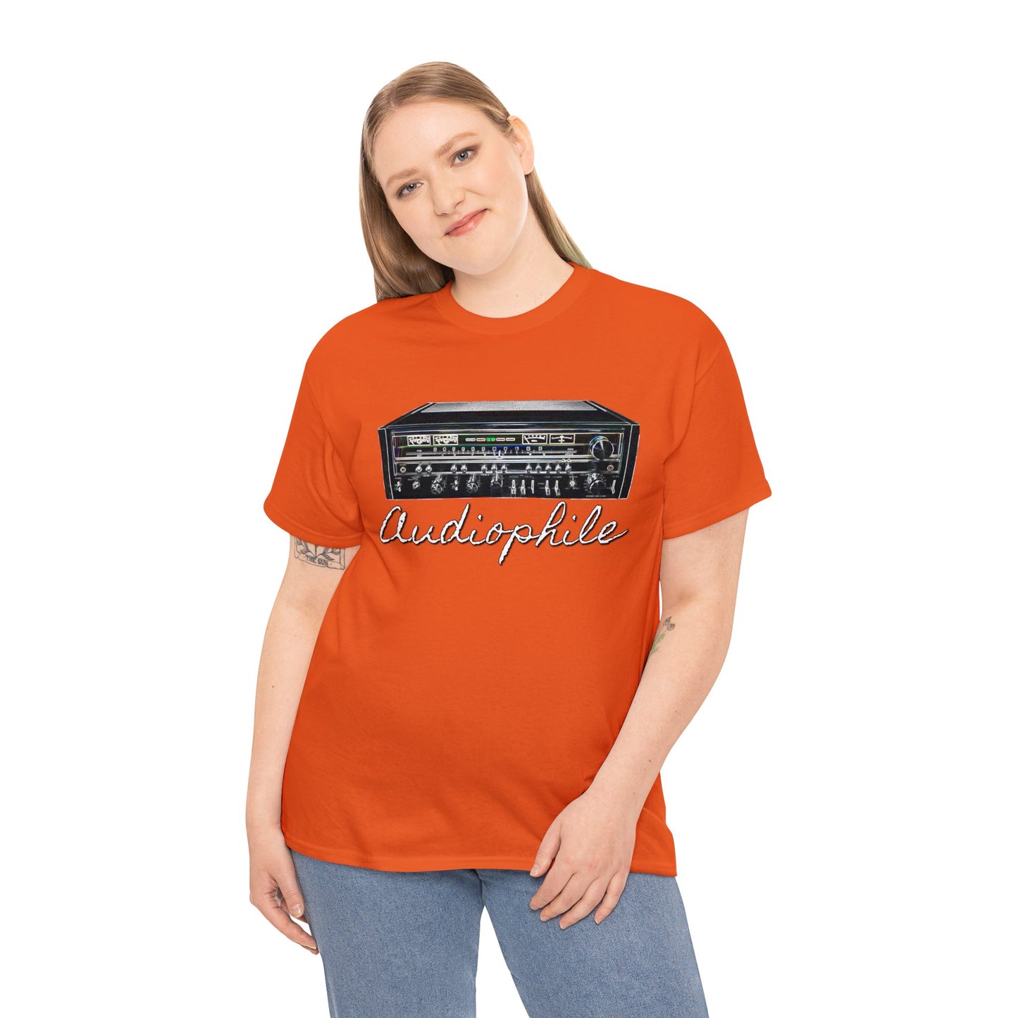 Vintage Stereo Receiver, Audiophile, Retro Stereo, High Fidelity Heavy Cotton Tee