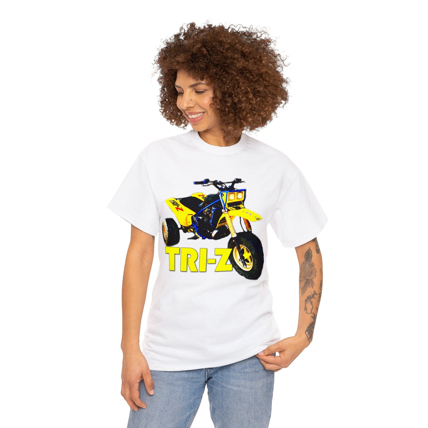 Tri Z Vintage Three Wheeler 3 Wheeler ATC ATV Heavy Cotton Tee