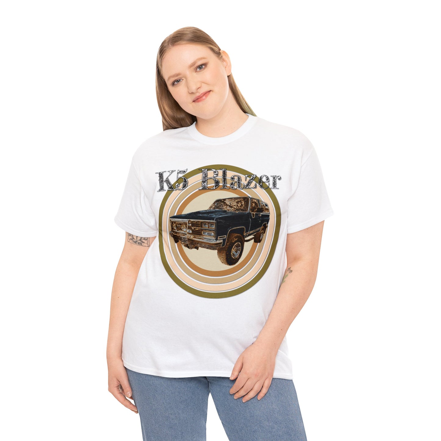 K5 Blazer Truck, 4x4 Truck, Vintage Blazer, Retro Blazer Car Heavy Cotton Tee