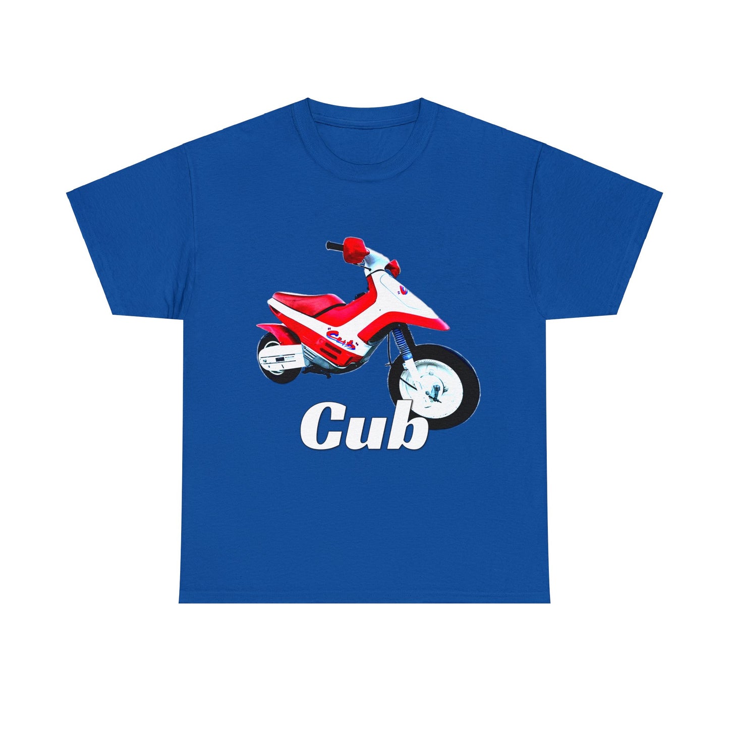 Vintage Cub Motorcycle, Cub Mini Bike, Retro Cub Motocross Bike Heavy Cotton Tee