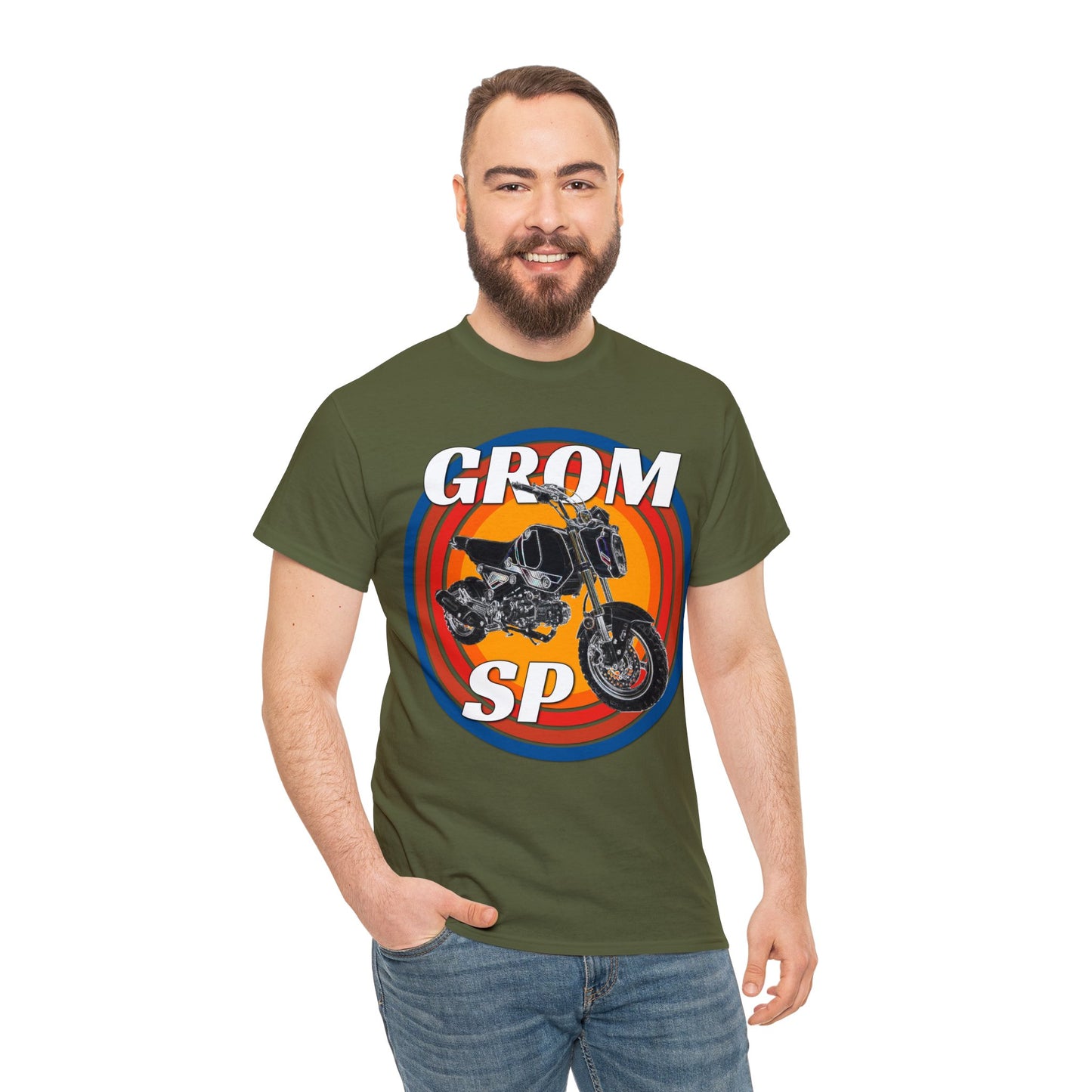 Grom SP Motorcycle Minibike Motocross Motor Bike Heavy Cotton Tee