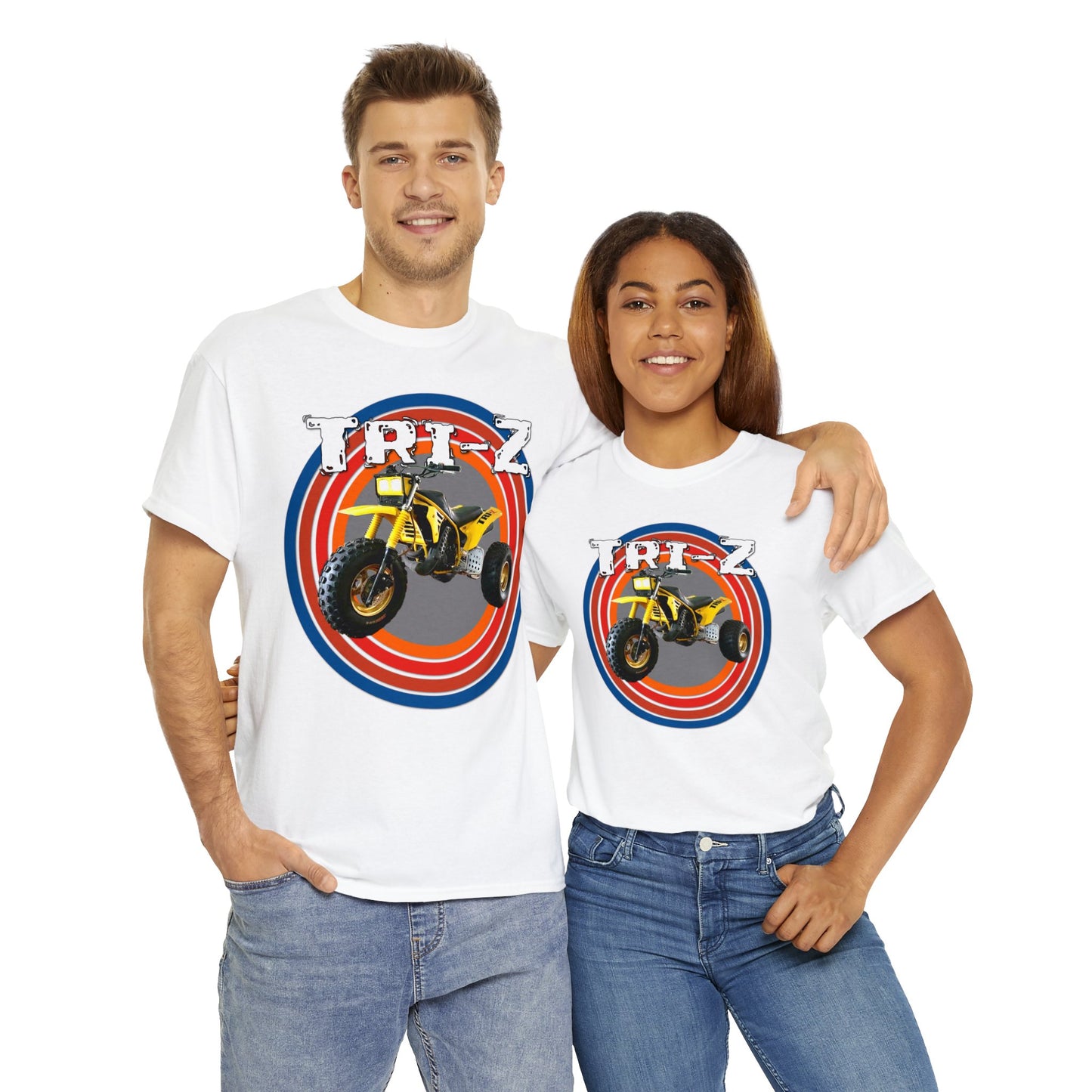 Tri Z Vintage Three Wheeler 3 Wheeler ATC ATV Heavy Cotton Tee