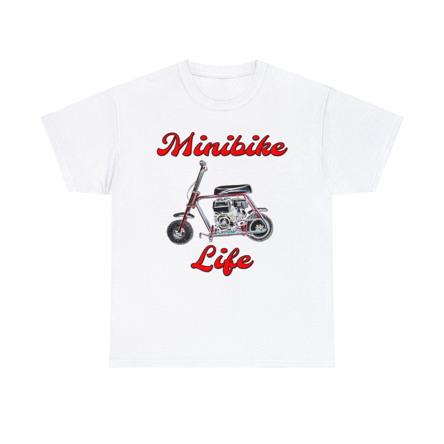 Mini Bike, Scooter, Vintage Moped, Manco Streaker, Mini Motorcycle Heavy Cotton Tee