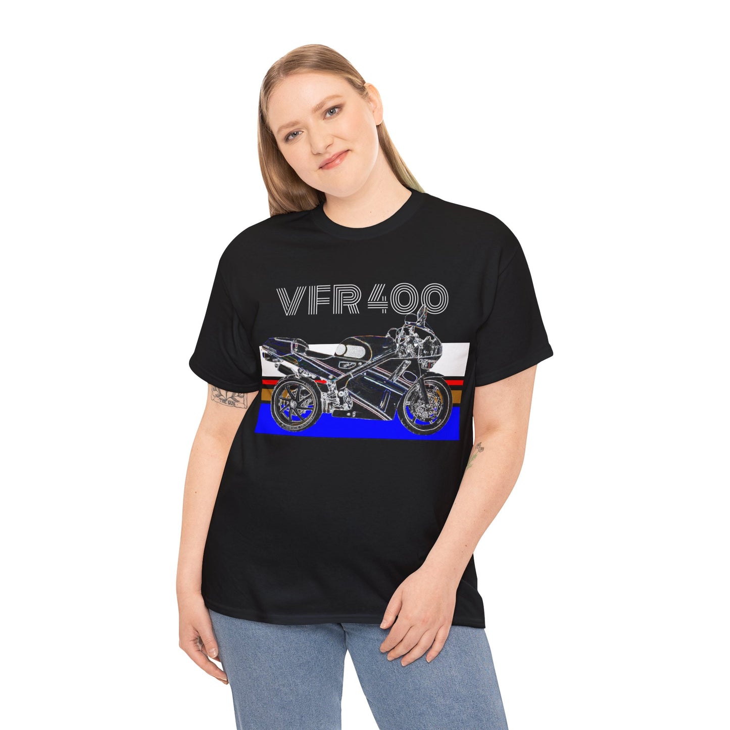 VFR 400 Motorcycle, Street Bike, Street Motorcycle, Sport Bike Heavy Cotton Tee