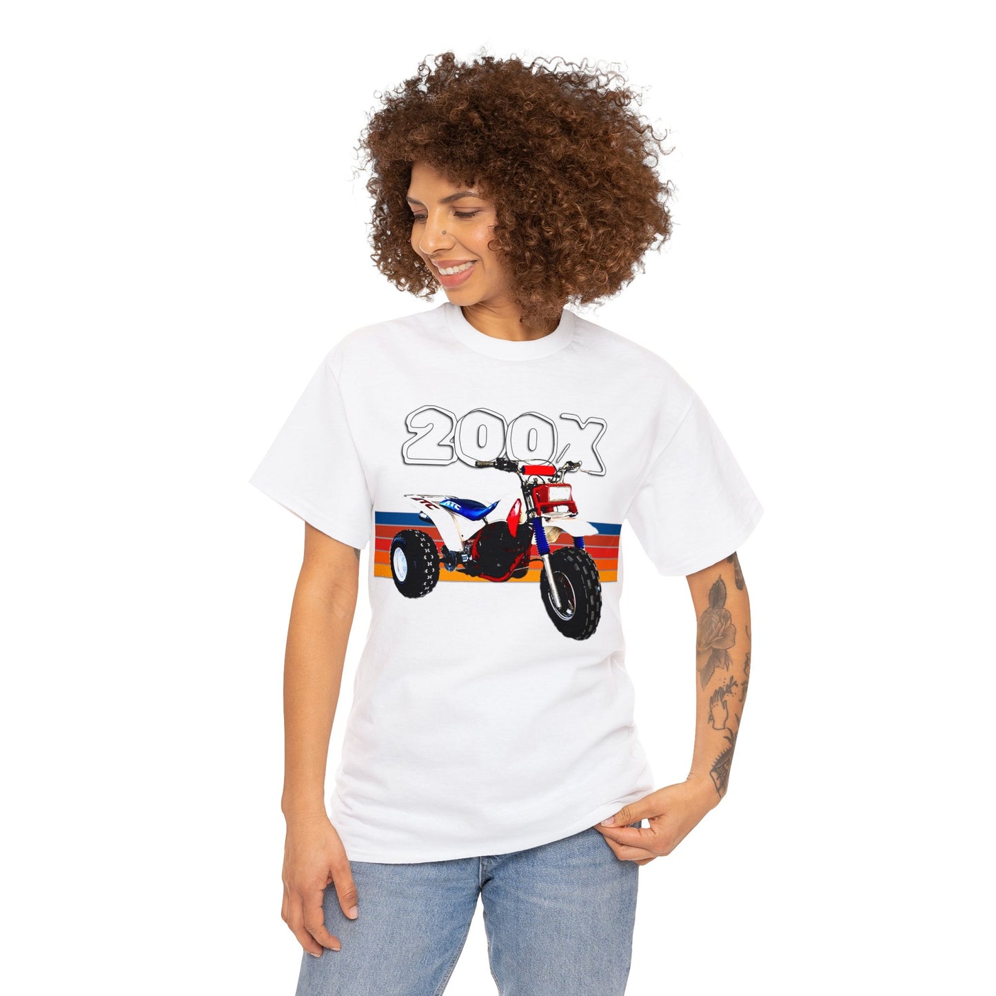 1985 Vintage Retro Three Wheeler ATV ATC 200x Heavy Cotton Tee