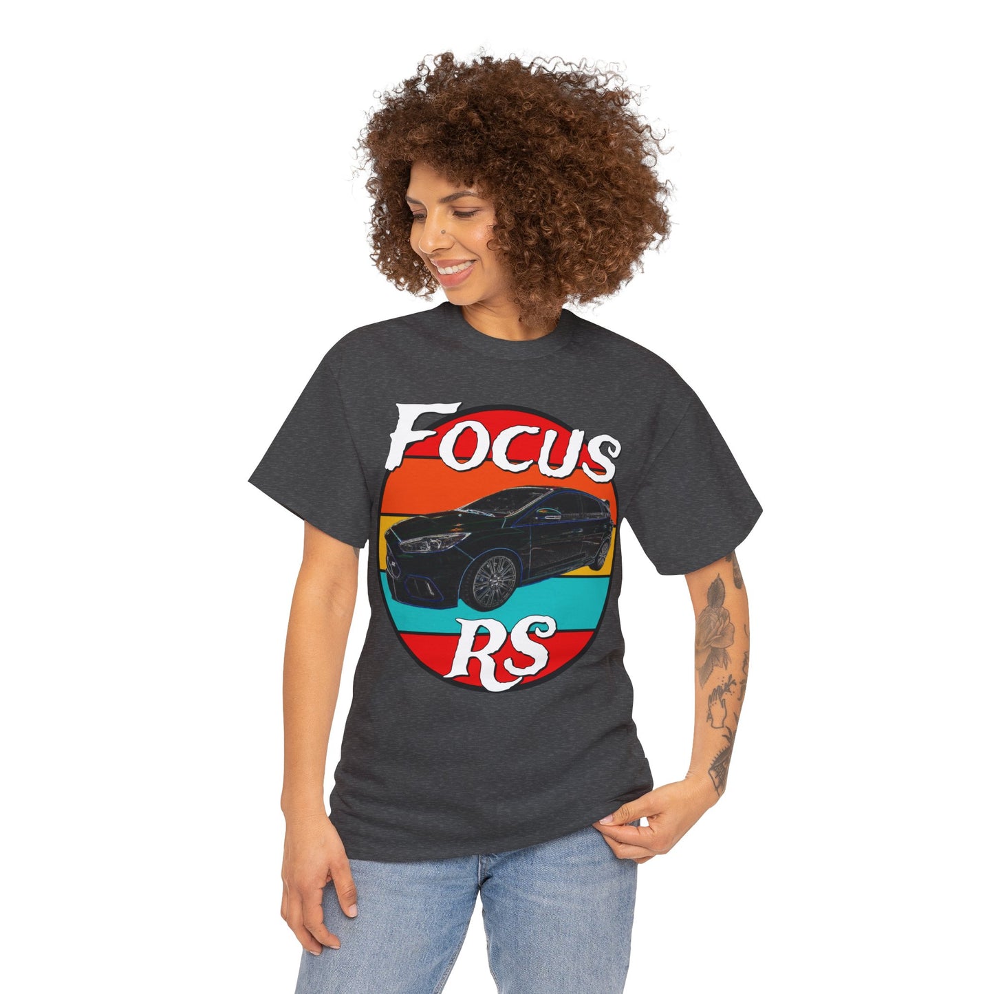 Focus RS Hot Hatch Turbo Charged Hatchback Sports Car Heavy Cotton Tee