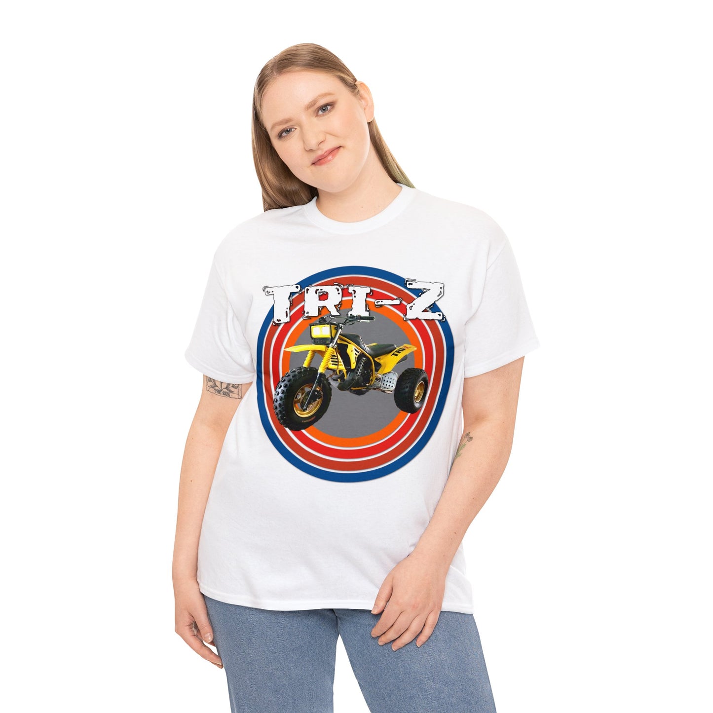 Tri Z Vintage Three Wheeler 3 Wheeler ATC ATV Heavy Cotton Tee