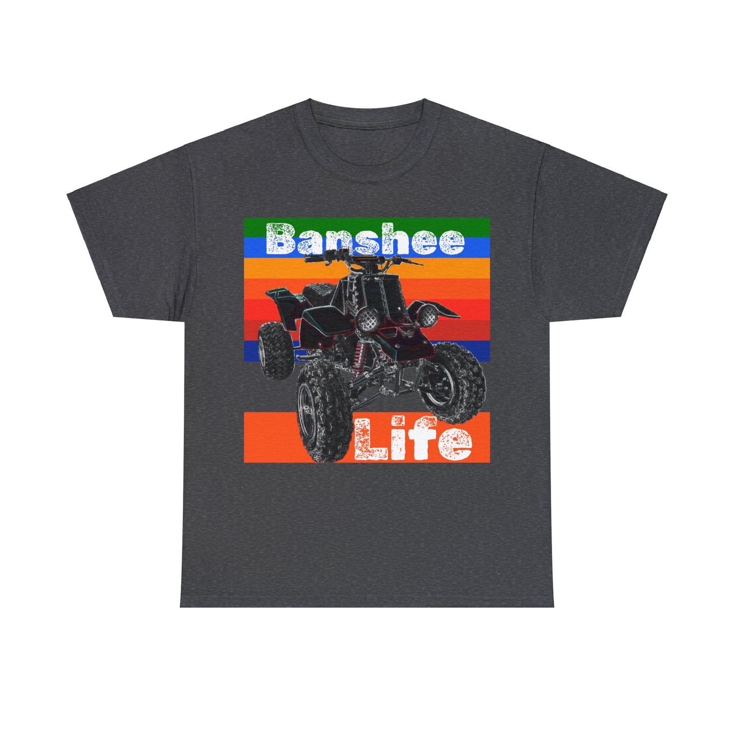 Banshee Quad ATV, Banshee Four Wheeler, Quad Bike Heavy Cotton Tee