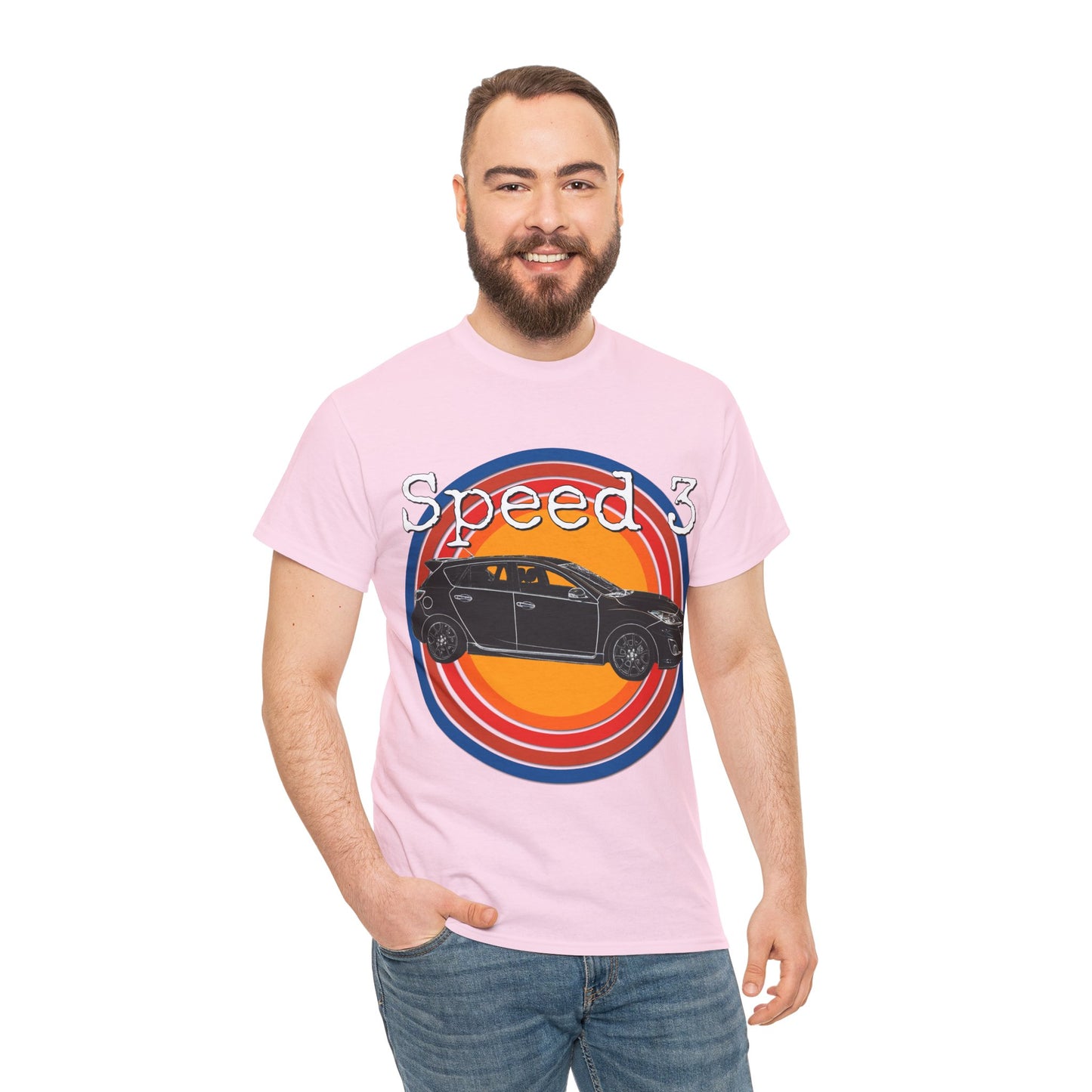 Speed 3 Hot Hatch Turbo Charged Car Subie Heavy Cotton Tee