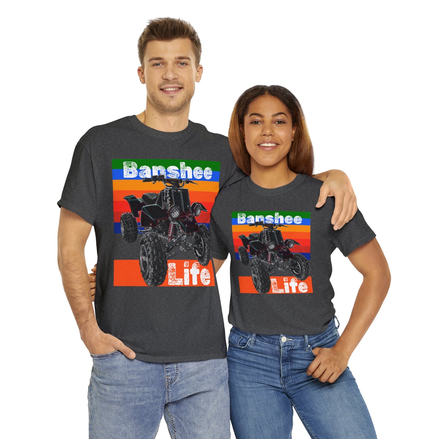 Banshee Quad ATV, Banshee Four Wheeler, Quad Bike Heavy Cotton Tee