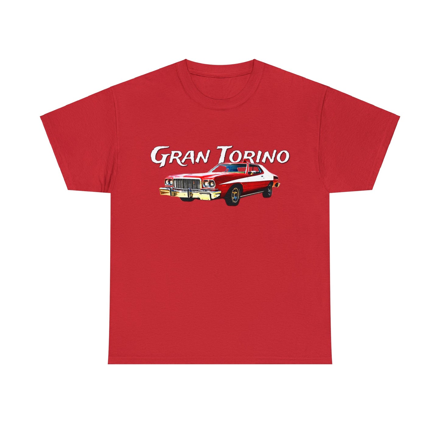 Gran Torino, Vintage Car, Retro Automobile, American Antique Car Heavy Cotton Tee