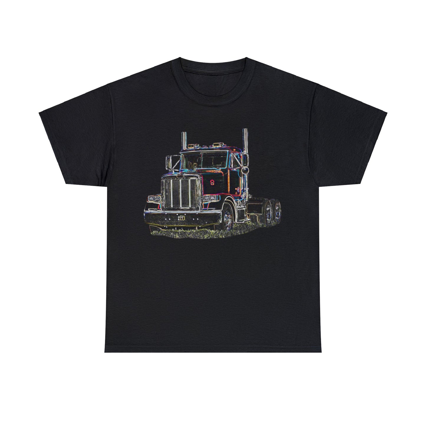 Pete Truck, Bobtail Truck, Trucker Gift, 18 Wheeler Heavy Cotton Tee