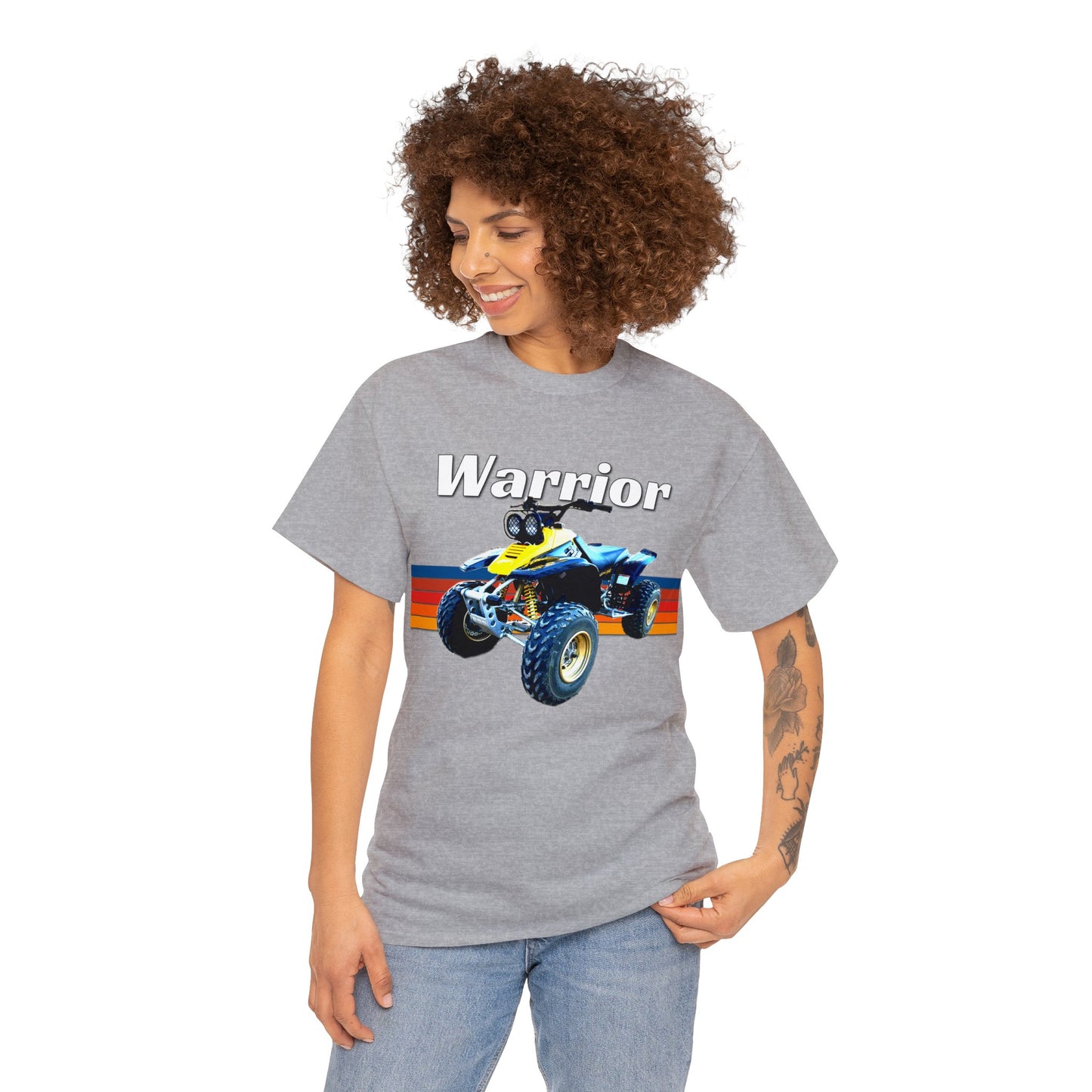 Warrior Quad Bike ATC ATV 4 wheeler Off Road Heavy Cotton Tee