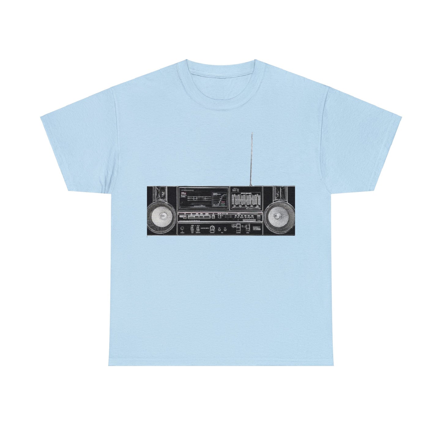 Ghetto Blaster, Jam Box, Boom Box, Vintage Stereo, Audiophile Heavy Cotton Tee