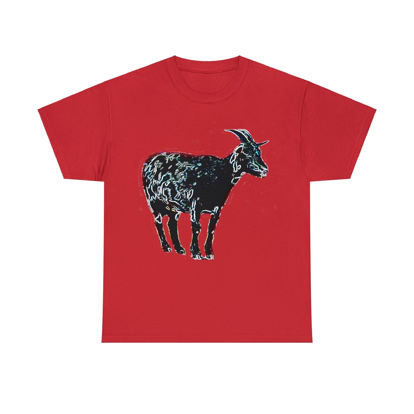 Vintage Retro Farm Goat, Billy Goat Heavy Cotton Tee