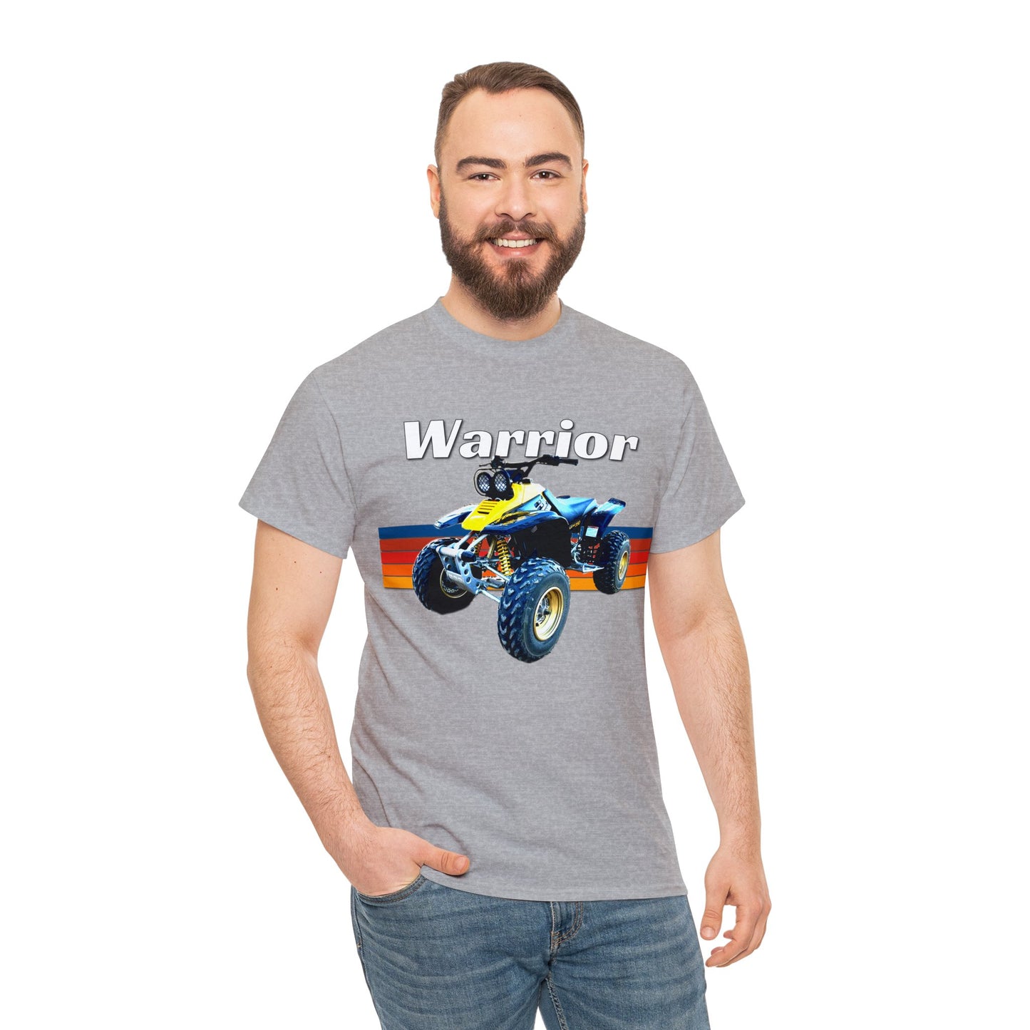 Warrior Quad Bike ATC ATV 4 wheeler Off Road Heavy Cotton Tee