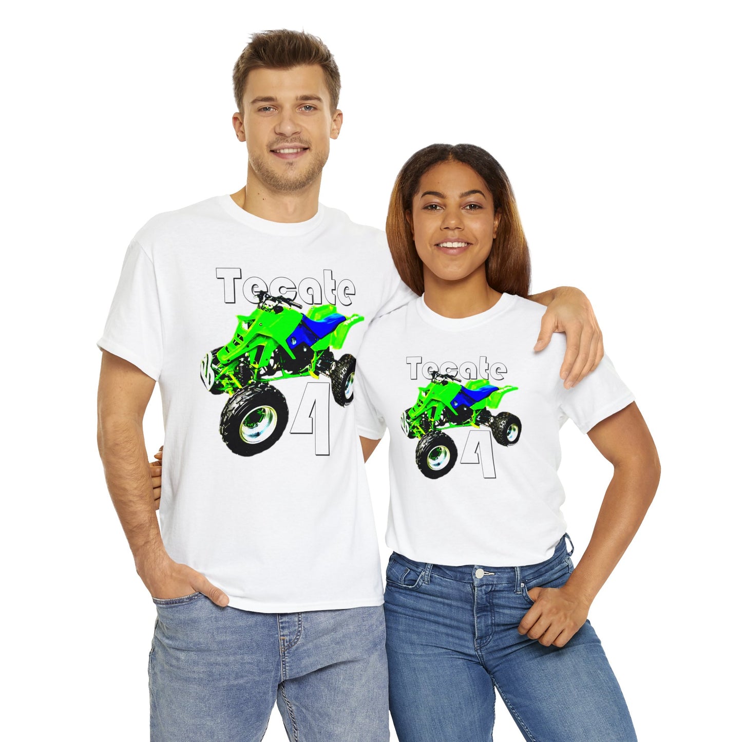 Tecate Vintage Four Wheeler 4 Wheeler ATC ATV Heavy Cotton Tee