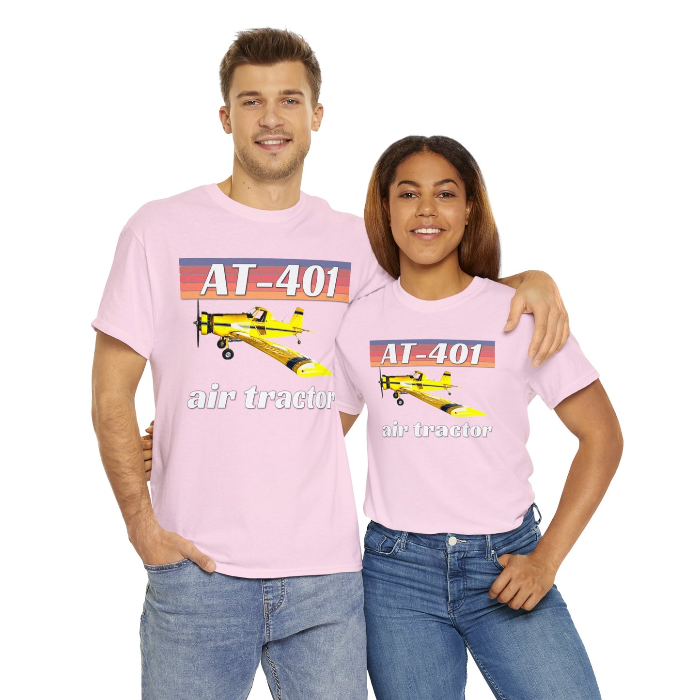 AT 401 Crop Duster Plane, Air Tractor Airplane, Farming Airplane Heavy Cotton Tee