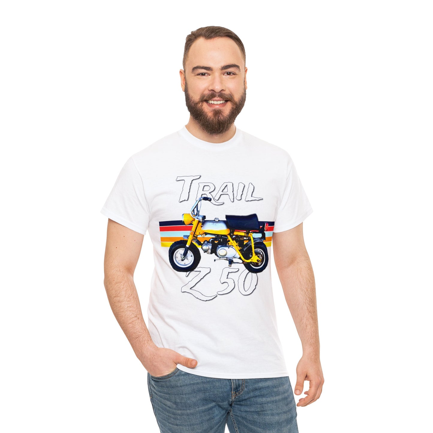 Trail Z 50 Vintage Mini Bike Monkey Motorcycle Heavy Cotton Tee