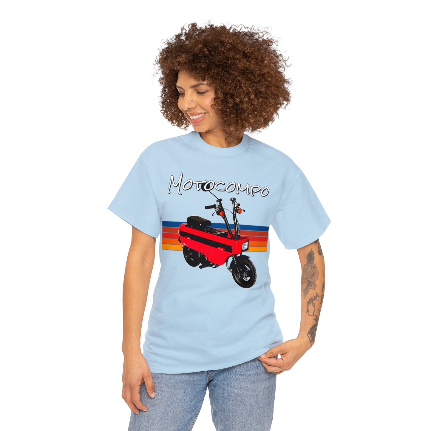 Motocompo Scooter Mini Bike Motorcycle Moped Heavy Cotton Tee