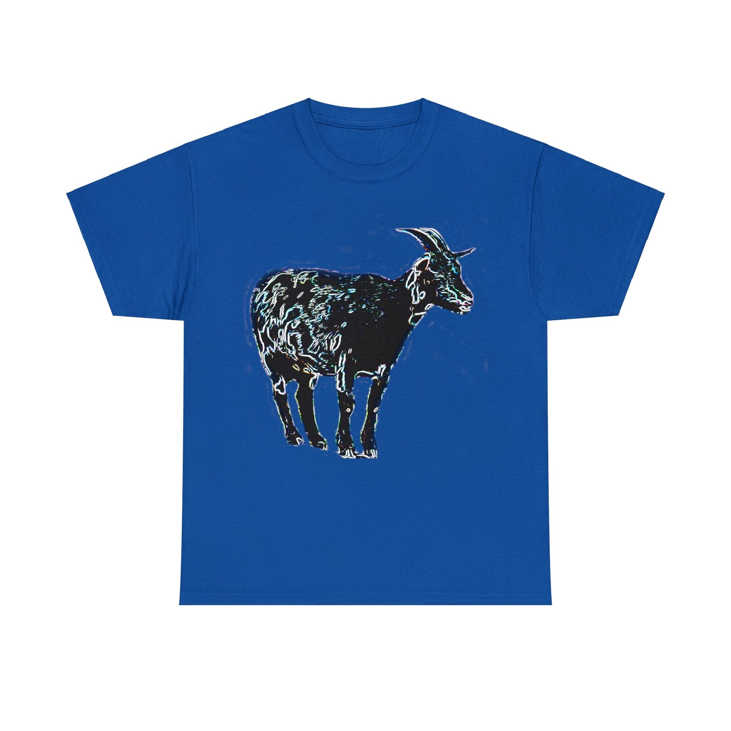 Vintage Retro Farm Goat, Billy Goat Heavy Cotton Tee