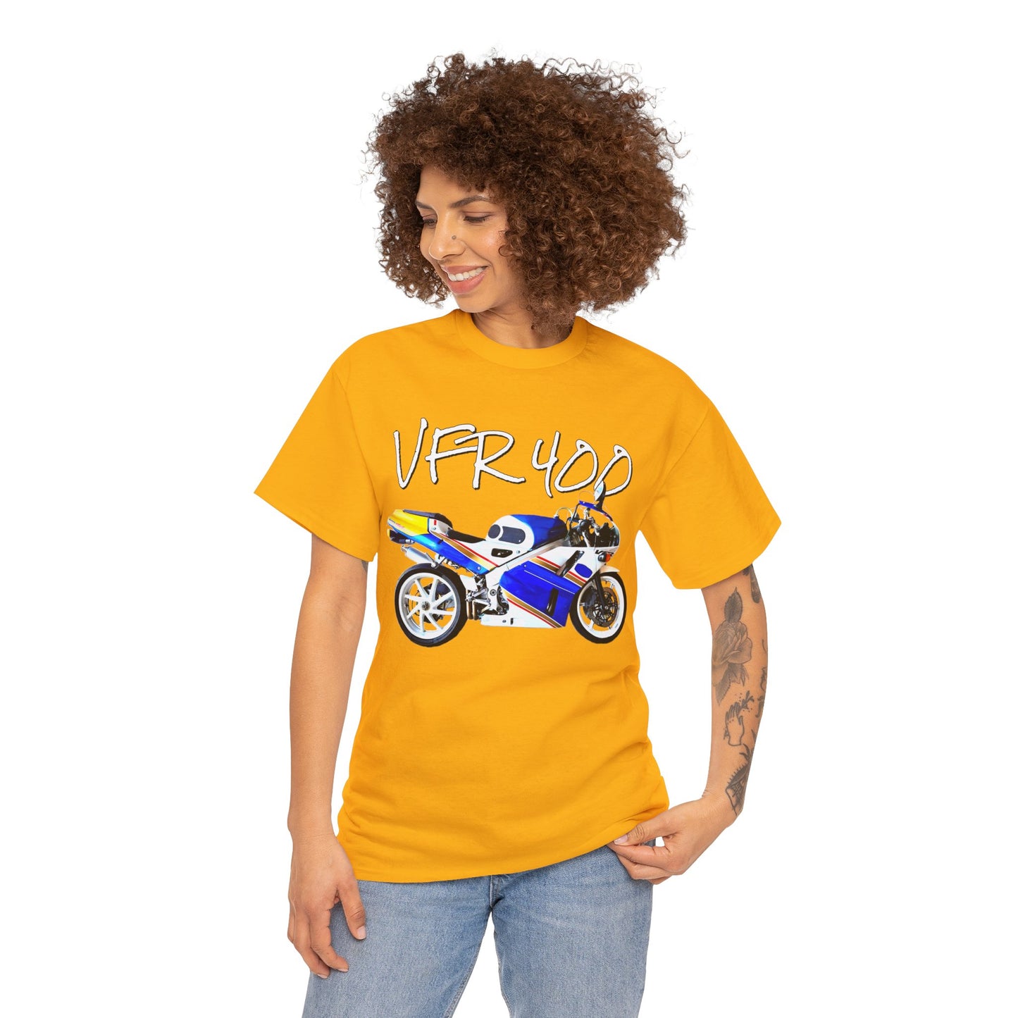 VFR 400 Motorcycle, Street Bike, Street Motorcycle, Sport Bike Heavy Cotton Tee