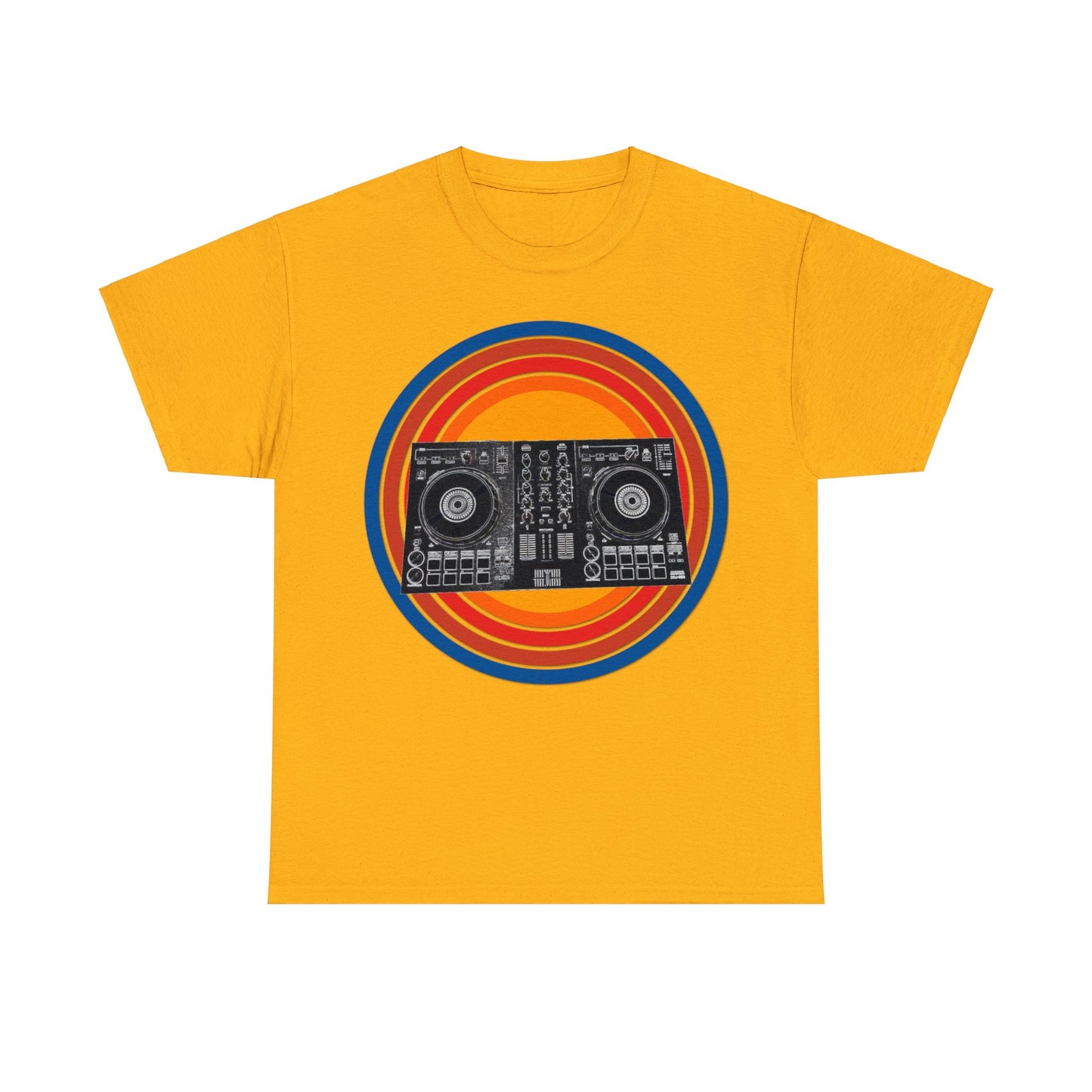 DJ Controller, Disc Jockey, DJ Scratch, Turntable Heavy Cotton Tee