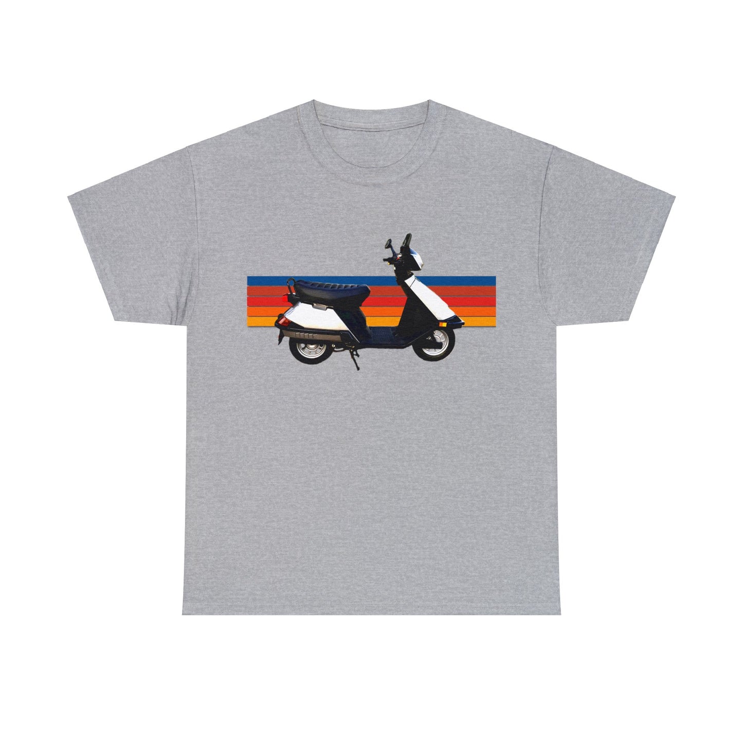 Vintage Elite Scooter, 1990s Scooter, White Scooter, White Moped Heavy Cotton Tee