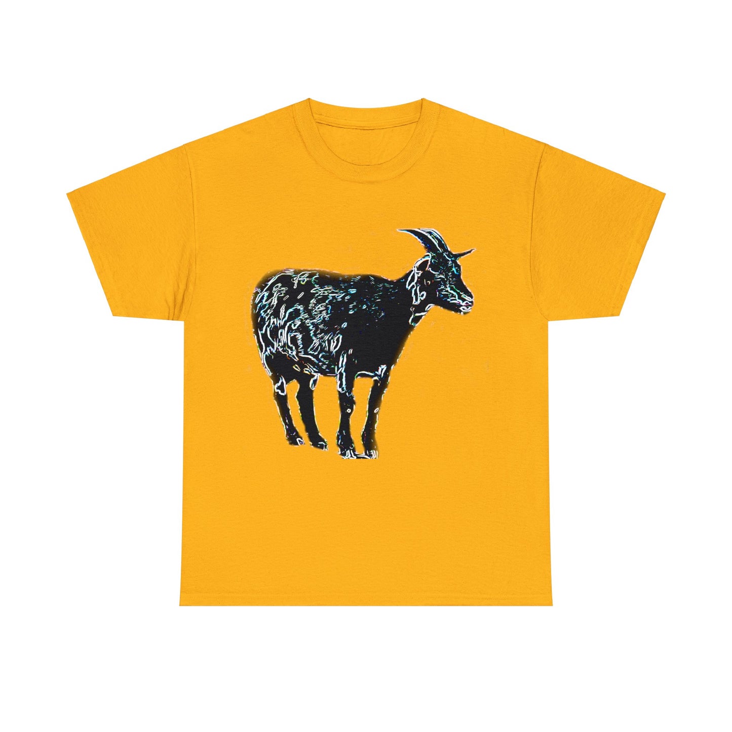 Vintage Retro Farm Goat, Billy Goat Heavy Cotton Tee