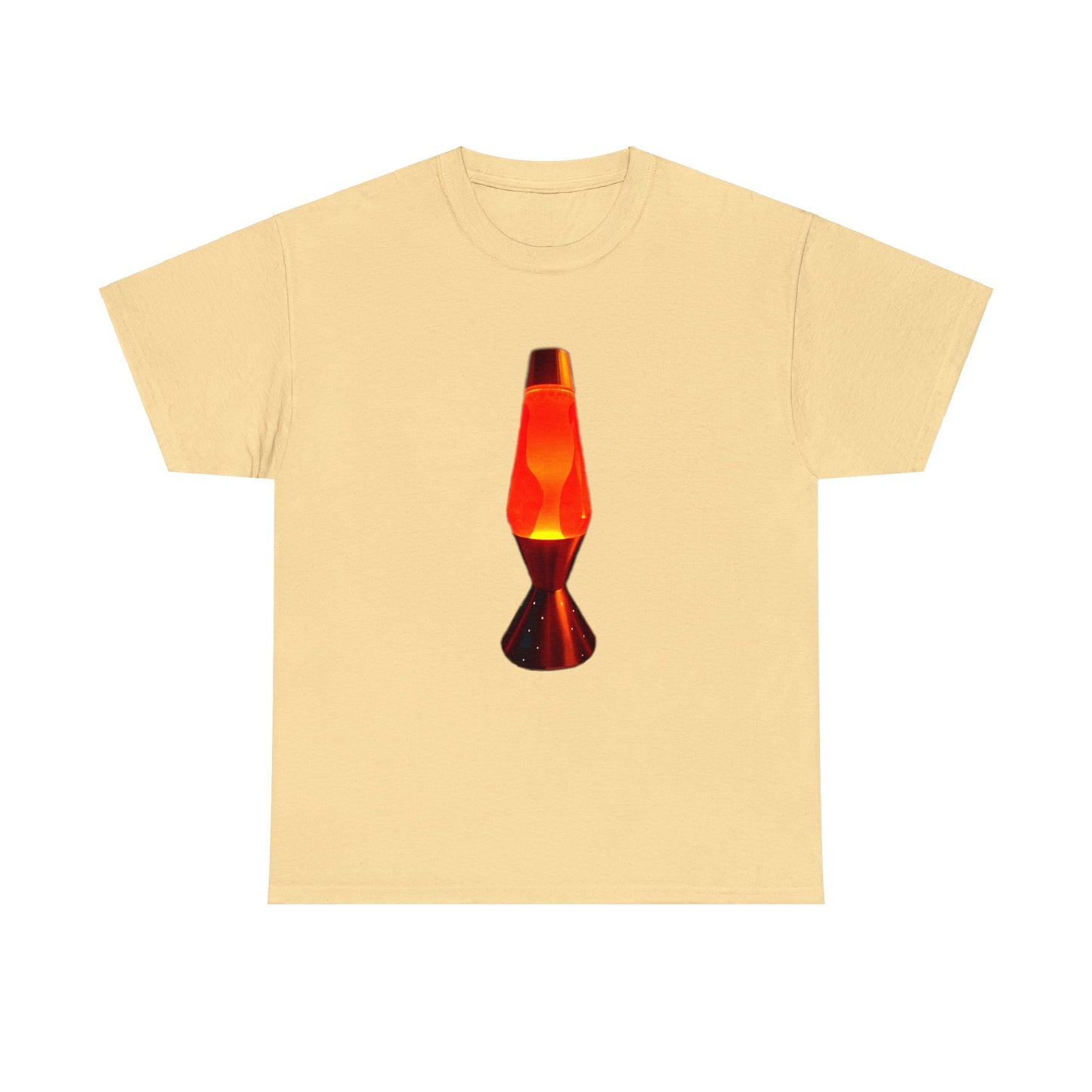 Orange Lava Lamp, Retro Lava Lamp, 1970s lighting Heavy Cotton Tee