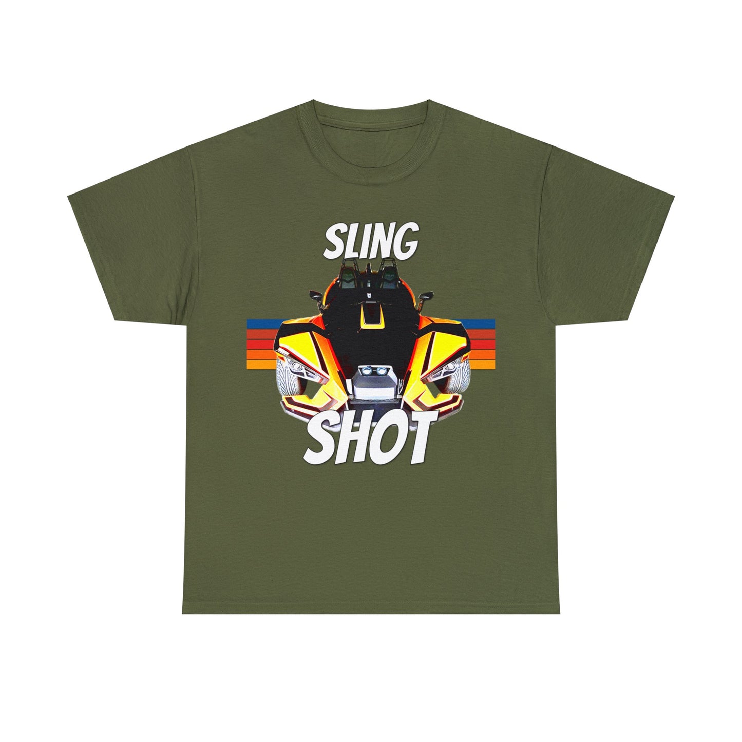 Sling Shot Three Wheel Vehicle, Slingshot Convertible Car Heavy Cotton Tee