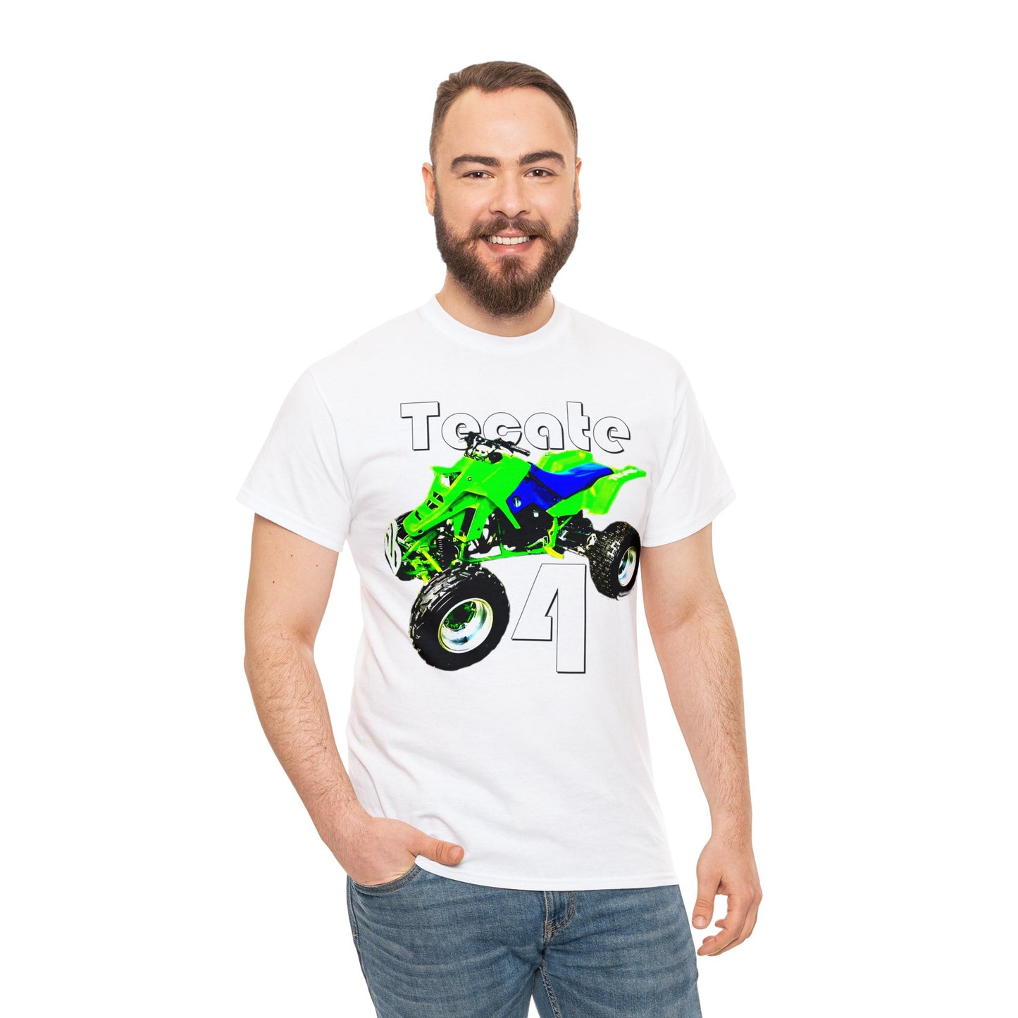 Tecate Vintage Four Wheeler 4 Wheeler ATC ATV Heavy Cotton Tee