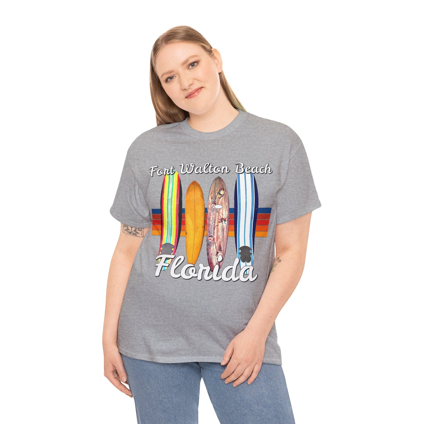 Fort Walton Beach, Vintage Ft Walton, Retro Fort Walton Heavy Cotton Tee