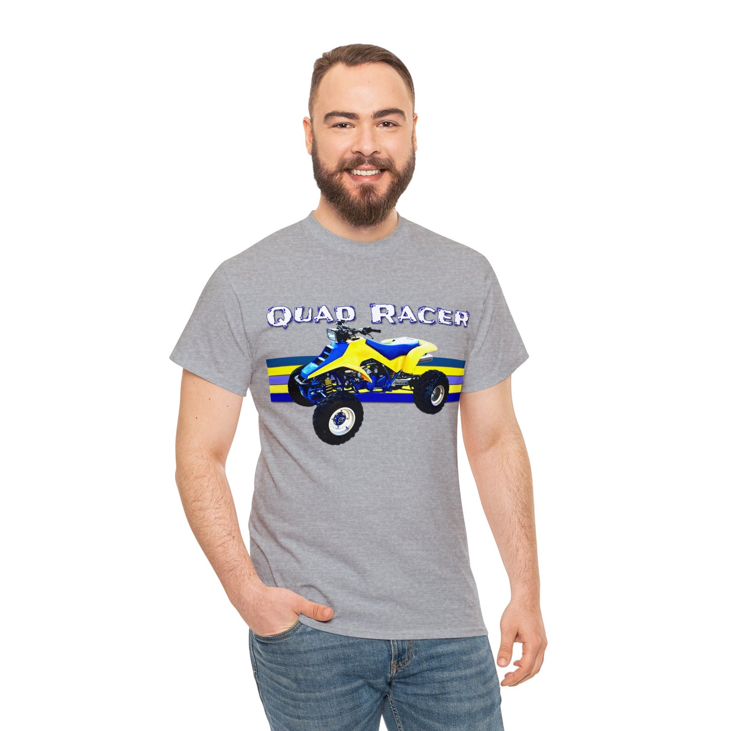 Quad Racer Quad ATV, Banshee Four Wheeler, Quad Bike Heavy Cotton Tee