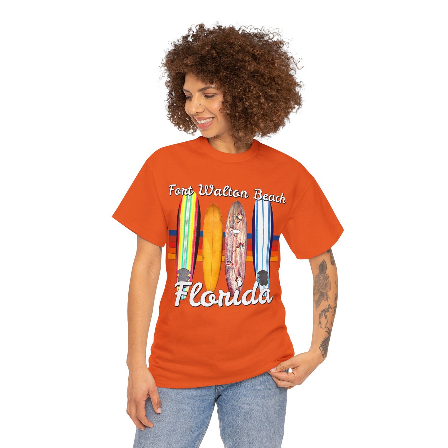 Fort Walton Beach, Vintage Ft Walton, Retro Fort Walton Heavy Cotton Tee