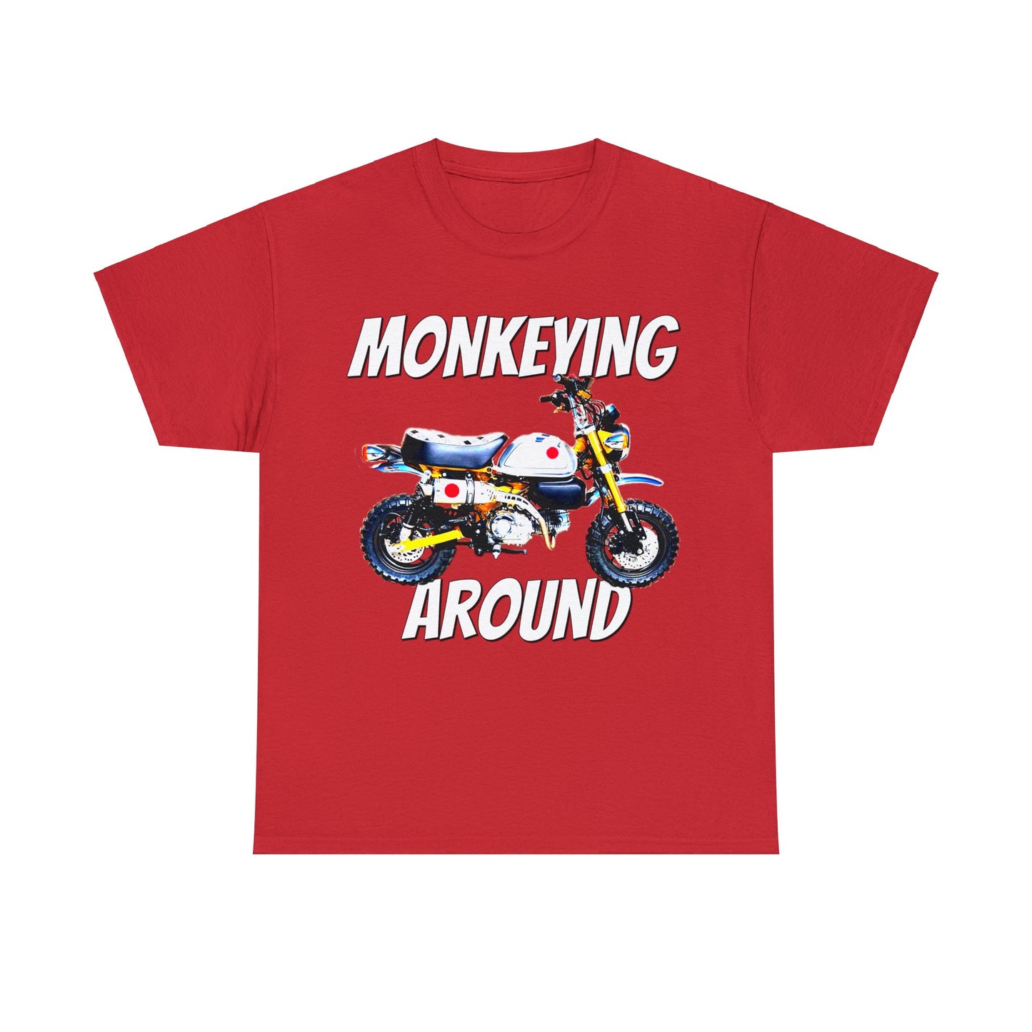 125Z Monkey Motorcycle, Mini Bike, Motocross, Off Road Heavy Cotton Tee