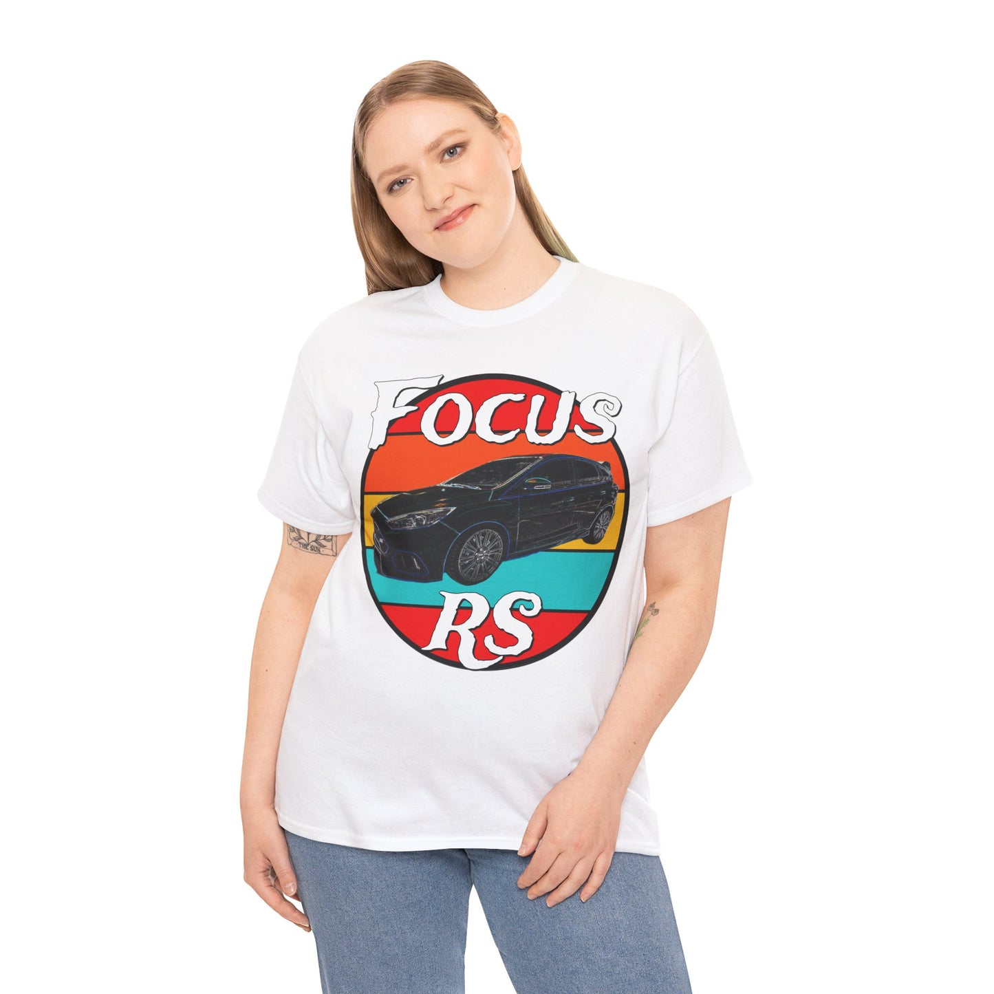 Focus RS Hot Hatch Turbo Charged Hatchback Sports Car Heavy Cotton Tee