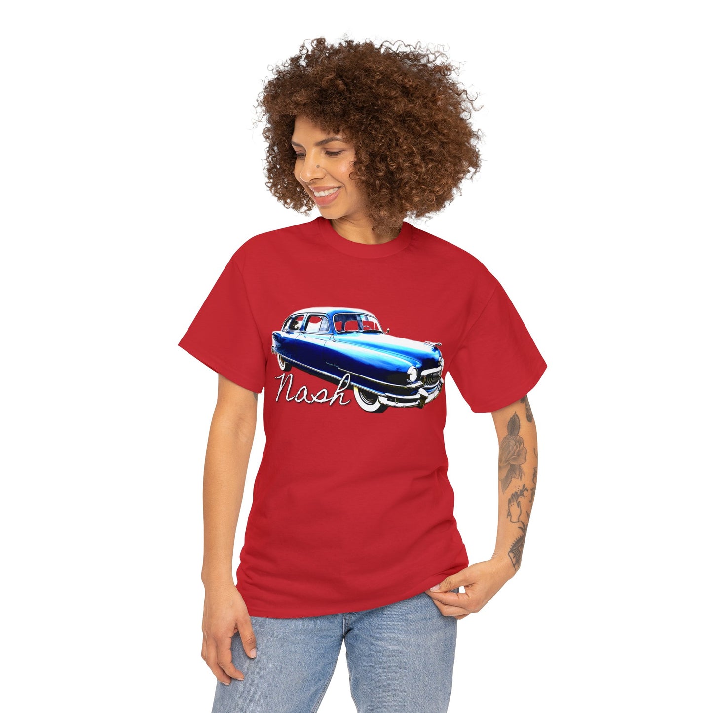 Nash Car, Vintage Car, Retro American Car, Mercury Heavy Cotton Tee