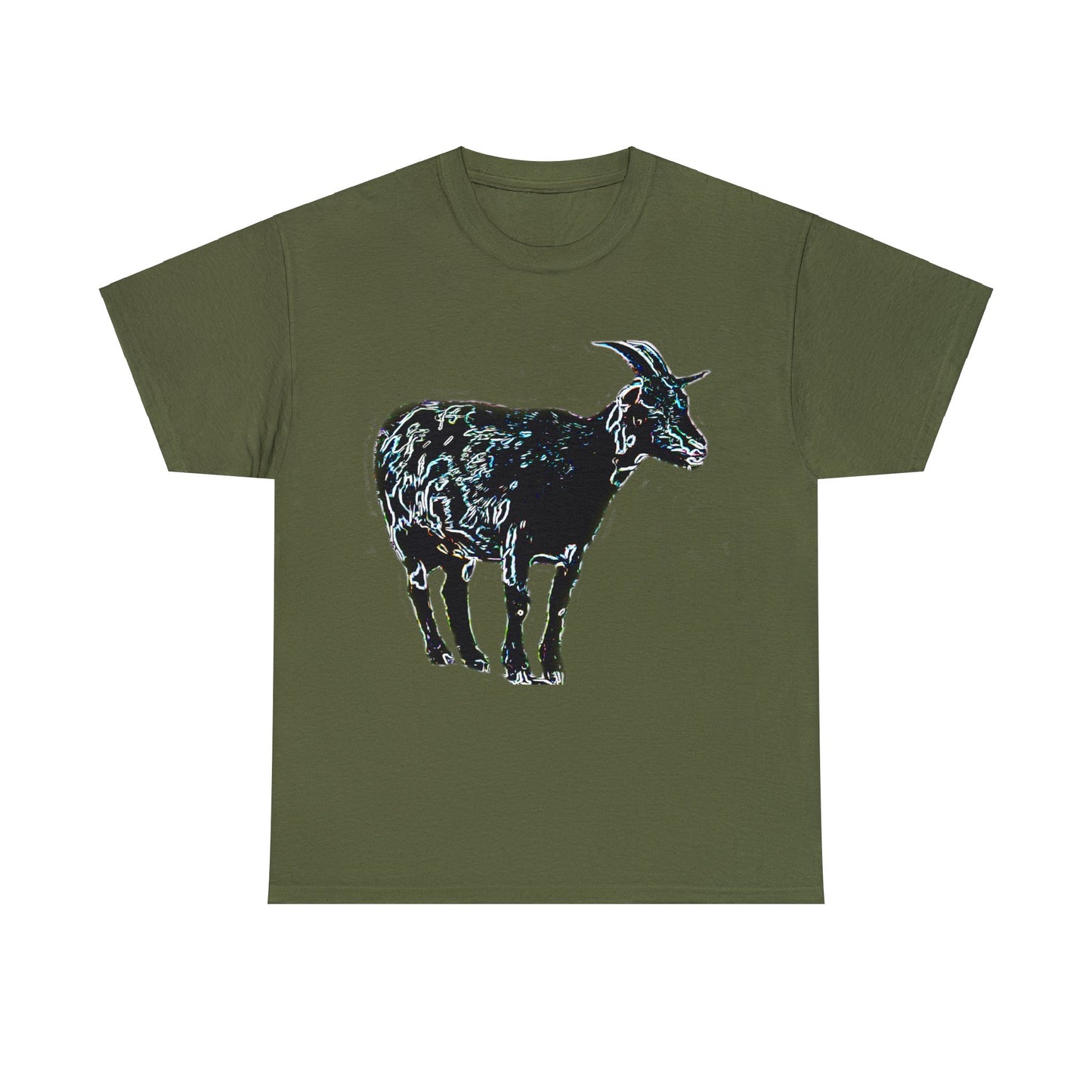 Vintage Retro Farm Goat, Billy Goat Heavy Cotton Tee